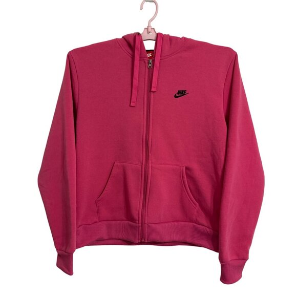 Nike Jackets & Blazers - Nike Womens Pink Full-Zip Hoodie Sweatshirt XL Athletic Casual Athleisure